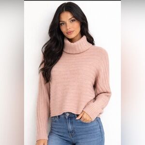 Ardene Blush Cowl Neck Sweater
